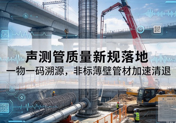钦州声测管质量新规落地，一物一码溯源，非标薄壁管材加速清退